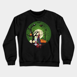 halloween night party Crewneck Sweatshirt